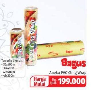 Promo Harga BAGUS PVC Cling Wrap  - Lotte Grosir