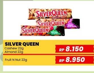 Promo Harga Silver Queen Chocolate Cashew, Almonds 25 gr - Yogya