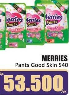 Promo Harga Merries Pants Good Skin S40 40 pcs - Hari Hari