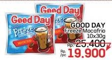 Promo Harga Good Day Coffee Freeze Mocafrio per 10 sachet 30 gr - LotteMart
