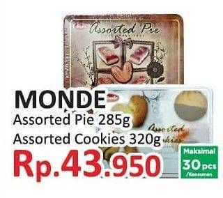 Promo Harga MONDE Assorted Cookies 320 gr - Yogya