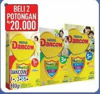 Promo Harga DANCOW Advanced Excelnutri+ 1+/3+/5+ per 2 box 800 gr - Hypermart