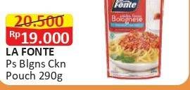 Promo Harga La Fonte Saus Pasta Chicken Flavour Bolognese 290 gr - Alfamart