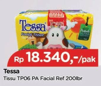 Promo Harga TESSA Facial Tissue TP 06 200 pcs - TIP TOP