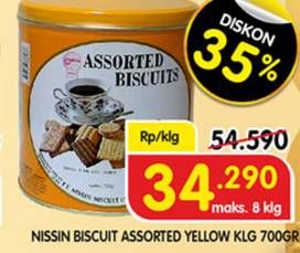 Promo Harga NISSIN Assorted Biscuits 700 gr - Superindo