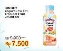 Promo Harga CIMORY Yogurt Drink Low Fat Tropical Fruit 250 ml - Indomaret