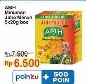 Promo Harga AMH Jahe Merah Super per 5 pcs 20 gr - Indomaret