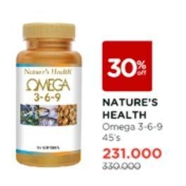 Promo Harga Natures Health Omega 3-6-9 45 pcs - Watsons