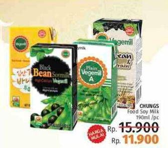 Promo Harga CHUNGS Food Soy Milk 190 ml - LotteMart