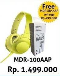 Promo Harga SONY MDR 100AAP | Headphones  - Hartono