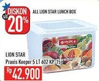 Promo Harga LION STAR Praxis Keeper KP-15 5000 ml - Hypermart