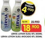 Promo Harga LERVIA Lotion Susu, Milk Avocado 200 ml - Superindo