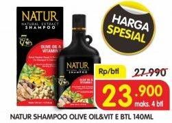 Promo Harga NATUR Shampoo Olive Oil 140 ml - Superindo