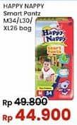 Promo Harga Happy Nappy Smart Pantz Diaper L30, M34, XL26 26 pcs - Indomaret