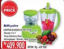 Promo Harga MIYAKO CH-501 Chopper Blender PF, PL  - Hypermart