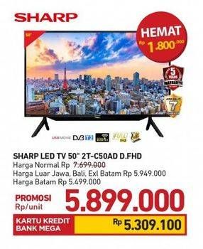 Promo Harga SHARP 2T-C50AD1i Full-HD 50"  - Carrefour