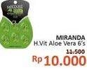 Promo Harga MIRANDA Hair Vitamin Aloe Vera 6 pcs - Alfamidi