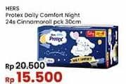 Promo Harga Hers Protex Comfort Night Wing 30cm 24 pcs - Indomaret