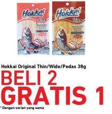 Promo Harga Hokkaido Original Thin, Wide, Pedas 38 gr - Carrefour