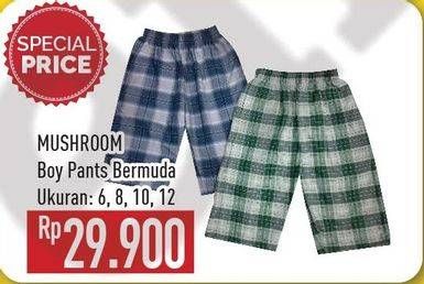 Promo Harga MUSHROOM Celana Bermuda Pria 6, 8, 10, 12  - Hypermart