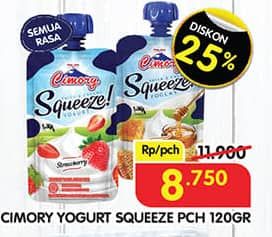 Promo Harga Cimory Squeeze Yogurt All Variants 120 gr - Superindo