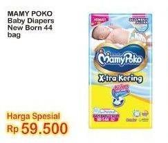 Promo Harga Mamy Poko Perekat Xtra Kering NB-S44 44 pcs - Indomaret