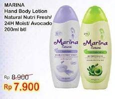 Promo Harga MARINA Hand Body Lotion Rich Moisturizing, Avocado 200 ml - Indomaret