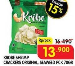 Promo Harga KROBE Shrimp Crackers Original, Seaweed 70 gr - Superindo