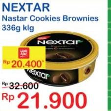 Promo Harga NABATI Nextar Cookies Brownies Choco Delight 336 gr - Indomaret