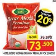 Promo Harga Hotel Beras Merah Premium 2000 gr - Superindo