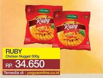Promo Harga Ruby Nugget Chicken 500 gr - Yogya
