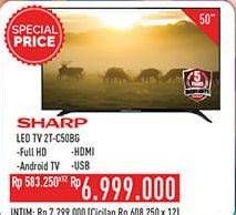 Promo Harga Sharp 2T-C50BG | LED TV 50"  - Hypermart