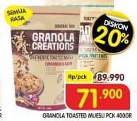 Promo Harga Hundred Seeds Toasted Muesli Granola Creations All Variants 400 gr - Superindo