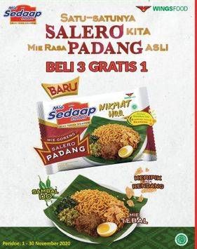 Promo Harga SEDAAP Mie Goreng Salero Padang  - Alfamidi