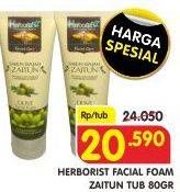 Promo Harga HERBORIST Facial Foam Zaitun 80 gr - Superindo