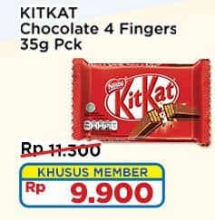 Promo Harga Kit Kat Chocolate 4 Fingers Chocolate 35 gr - Indomaret