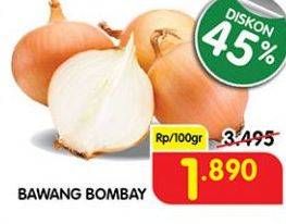 Promo Harga Bawang Bombay per 100 gr - Superindo