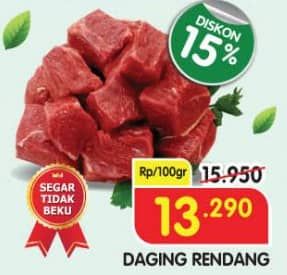Promo Harga Daging Rendang Sapi per 100 gr - Superindo