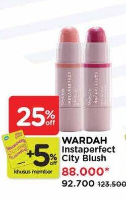 Promo Harga Wardah Instaperfect City Blush Blusher Click  - Watsons
