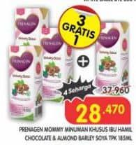 Promo Harga Prenagen Mommy UHT Velvety Choco, Almond Barley Soya 200 ml - Superindo