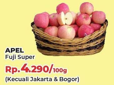 Promo Harga Apel Fuji Super per 100 gr - Yogya