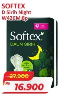Promo Harga Softex Daun Sirih Wing 42 Cm 8 pcs - Alfamart