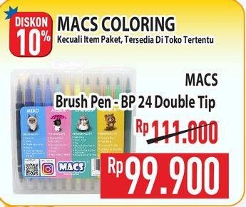 Promo Harga Macs Brush Pen 24 pcs - Hypermart