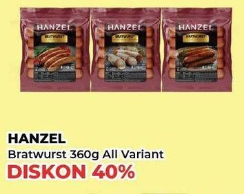 Promo Harga Hanzel Bratwurst All Variants 360 gr - Yogya