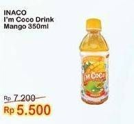 Promo Harga INACO Im Coco Drink Mango 350 ml - Indomaret