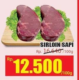 Promo Harga Daging Has Luar (Daging Sirloin) per 100 gr - Hari Hari