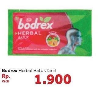 Promo Harga BODREX Obat Batuk Herbal 15 ml - Carrefour