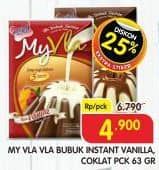 Promo Harga My Vla Vla Pudding Vanilla, Coklat 60 gr - Superindo