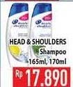 Promo Harga HEAD & SHOULDERS Shampoo 170 ml - Hypermart
