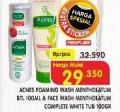 Promo Harga ACNES Foaming Wash 100ml/Face Wash Complete White 100gr  - Superindo